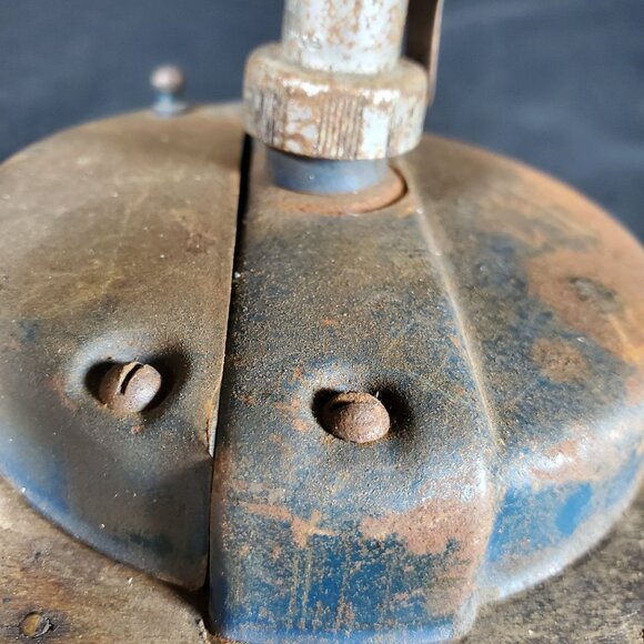 VTG PeDe Germany Coffee Grinder Primitive Hand Crank Mill Rustic Wood Box Farmho - Picture 11 of 14